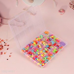 Most popular colorful children diy beads set diy jewelry toys