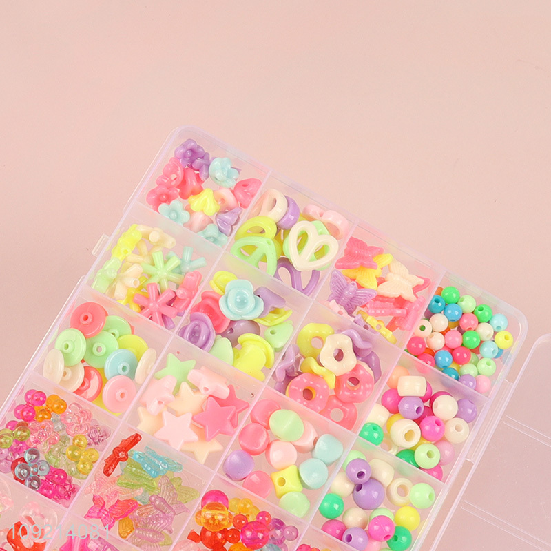 China supplier kids educational toys diy beads set diy jewelry toys