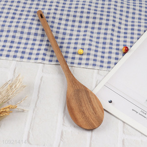 Online wholesale wooden long handle tableware spoon cutlery spoon