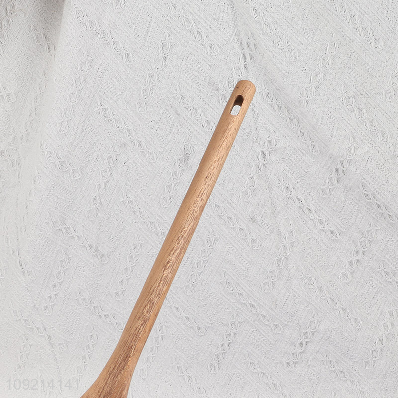 Online wholesale wooden long handle tableware spoon cutlery spoon