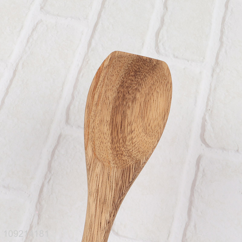 Good quality multi-purpose wooden long handle tableware spoon cutlery spoon