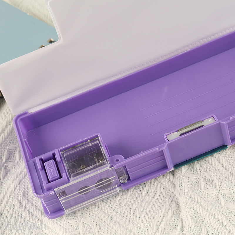 Wholesale Cute Cartoon Pencil Case With Sharpener for Kids Girls