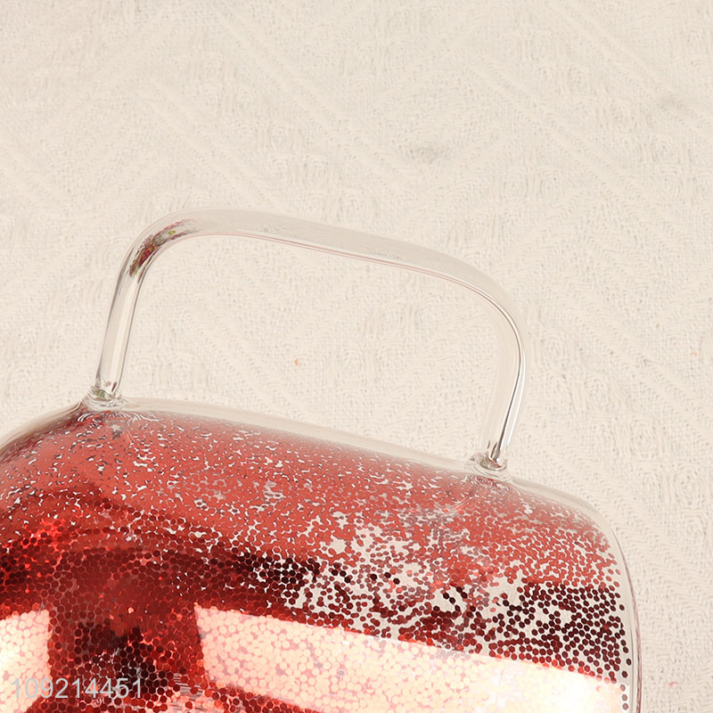 China products unbreakable double wall glass cup water cup with handle