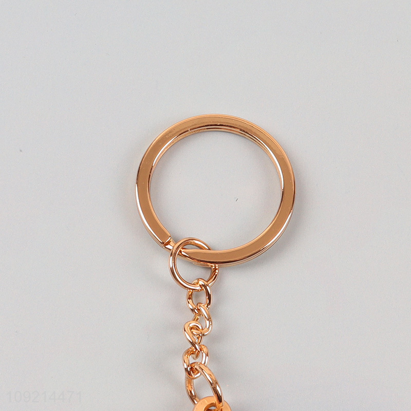 Hot selling double-sided makeup mirror pocket mirror keychain