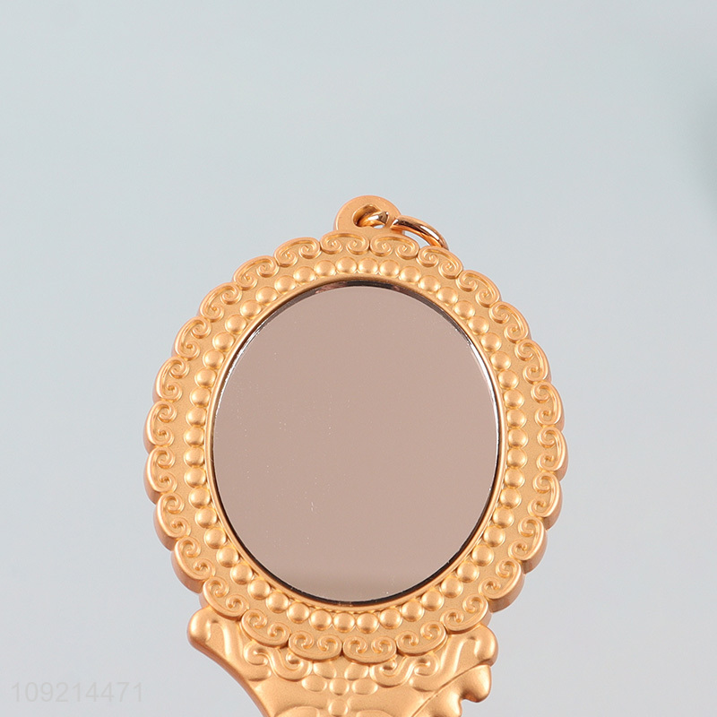 Hot selling double-sided makeup mirror pocket mirror keychain