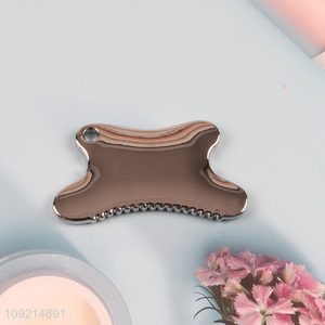 Latest design cookies shape silver scraping massage board massage tool