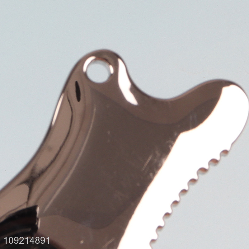 Latest design cookies shape silver scraping massage board massage tool