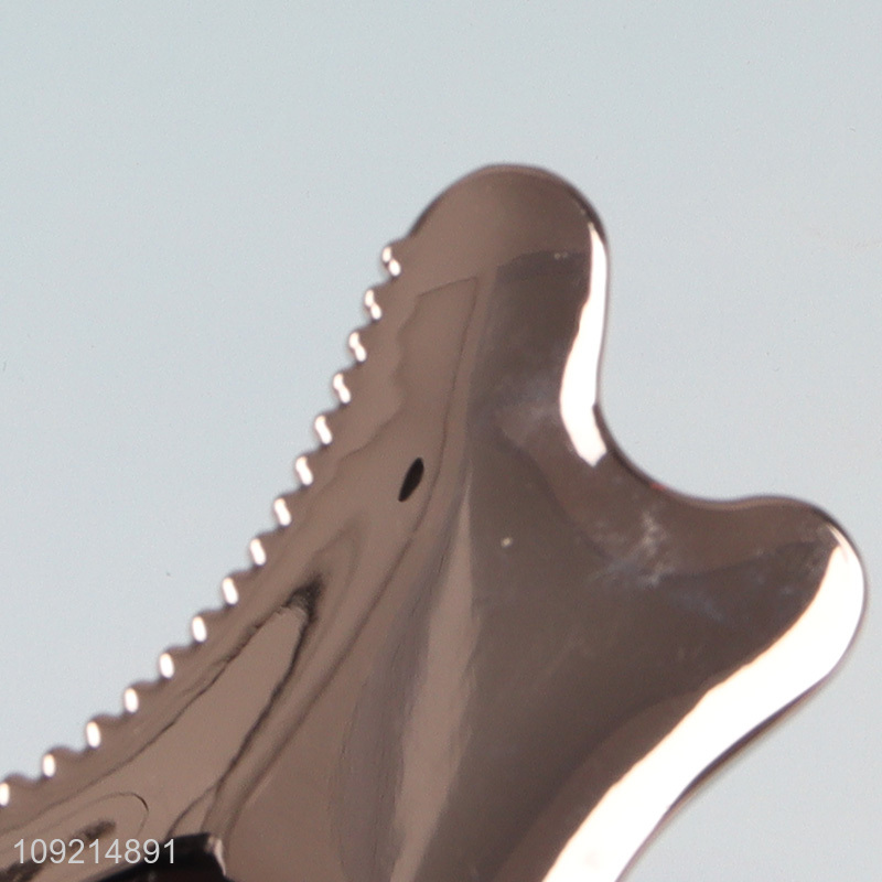 Latest design cookies shape silver scraping massage board massage tool