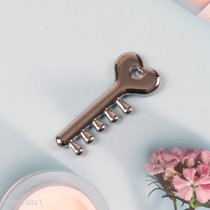 Low price key shape zinc alloy massage hair comb hair brush