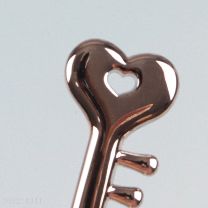 Low price key shape zinc alloy massage hair comb hair brush