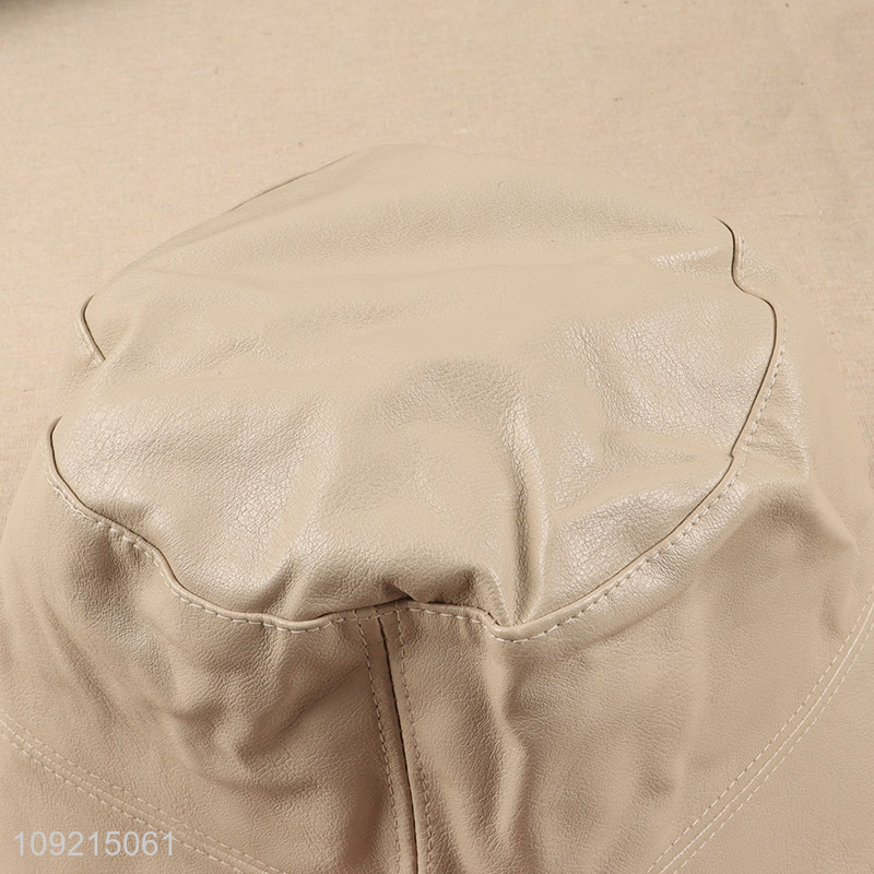 Wholesale Pu Leather Bucket Hat Fishing Cap for Men Women