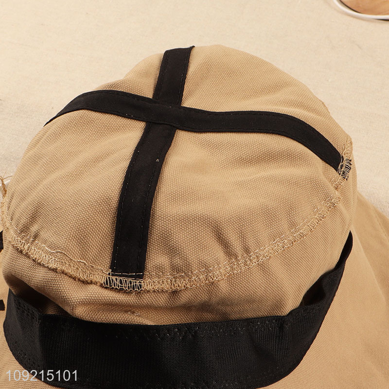 Good Quality Womens Wide Brim Bucket Hat Summer Fishing Cap