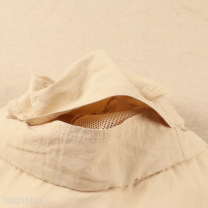 New Product Men Women Wide Brim Bucket Hat with Neck Flap