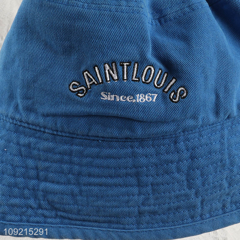 New Arrival Men Women Cotton Bucket Hat Embroidered Bucket Cap