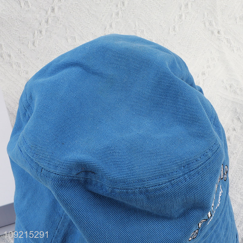 New Arrival Men Women Cotton Bucket Hat Embroidered Bucket Cap