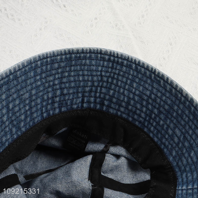 Factory Price Cute Bucket Hat Denim Bucket Hat for Women