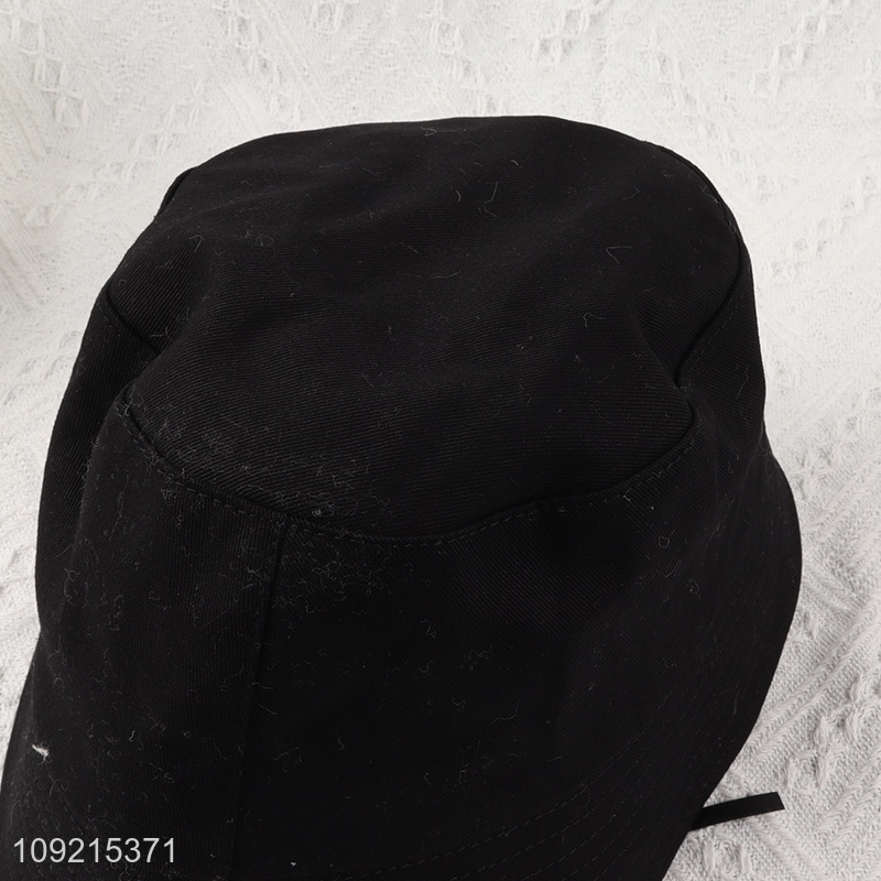 Hot Selling Trendy Embroidered Cotton Bucket Hat for Men Women
