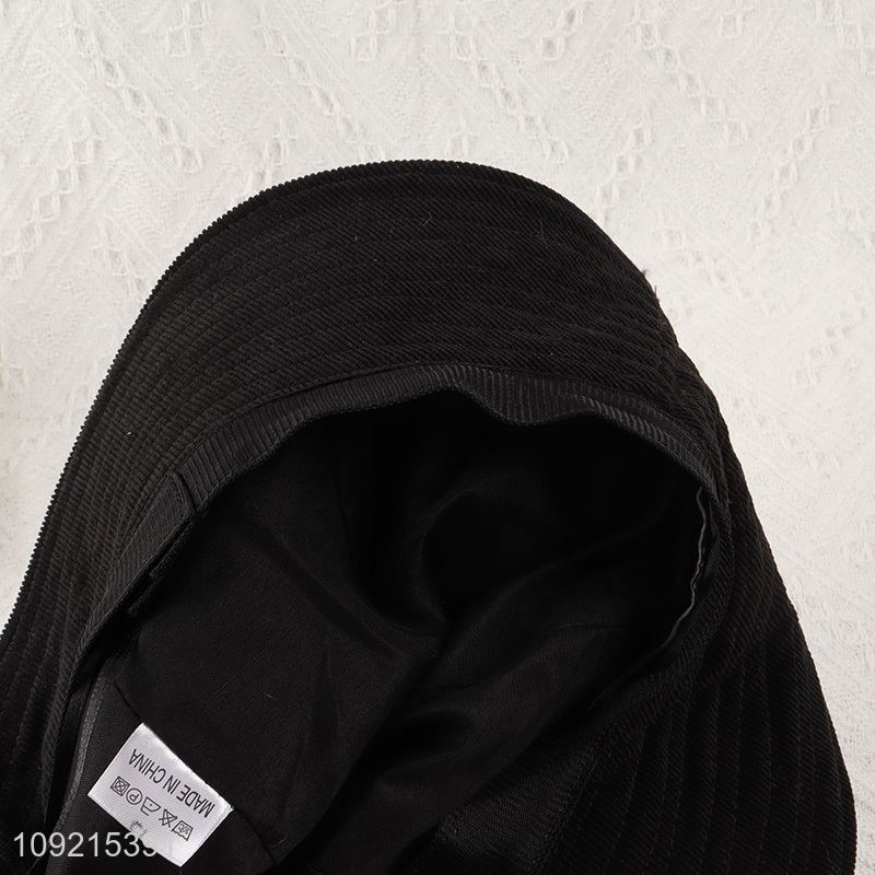 Hot Selling Corduroy Cotton Bucket Hat Sun Hat for Men Women