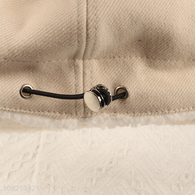 Factory Price Womens Wide Brim Sun Hat Fleece Lined Sunhat