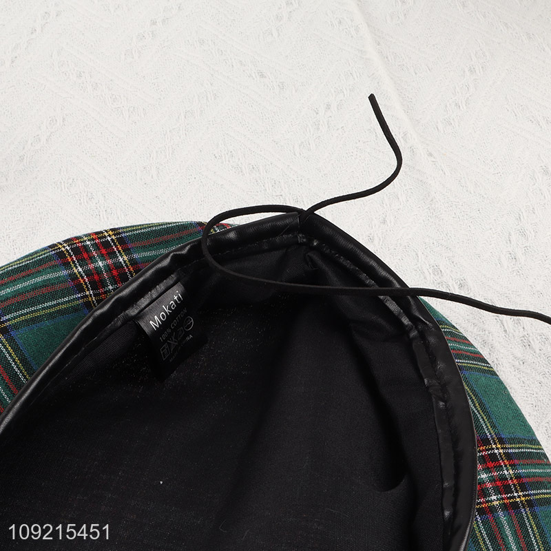 Online Wholesale Womens Plaid Beret Hats Winter Hats for Girls