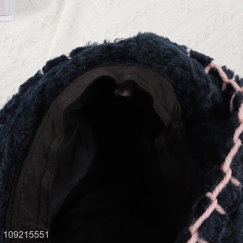 Wholesale Womens Winter Faux Fur Bucket Hat Fuzzy Bucket Hat