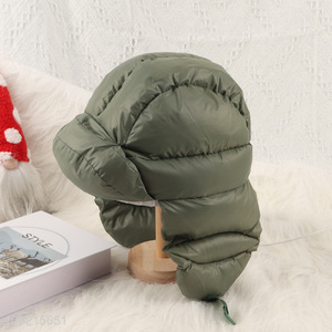 New Arrival Winter Down Hat with Ear Flaps for Outdoor Camping