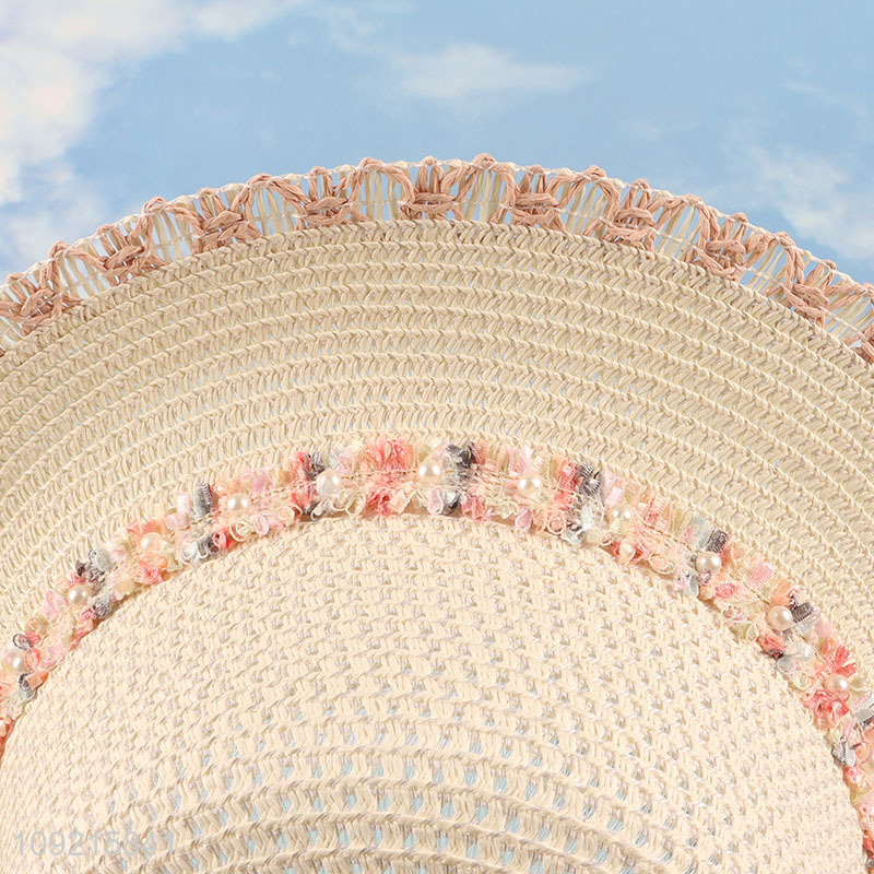 Hot Selling Womens Wide Brim Straw Hats Beach Straw Hats