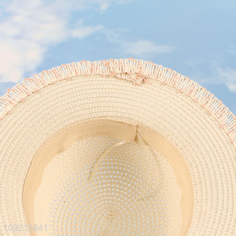 Hot Selling Womens Wide Brim Straw Hats Beach Straw Hats