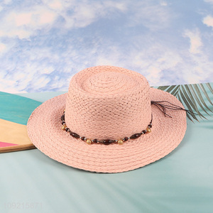 Factory Price Summer Beach Straw Hats Sunhats for Women