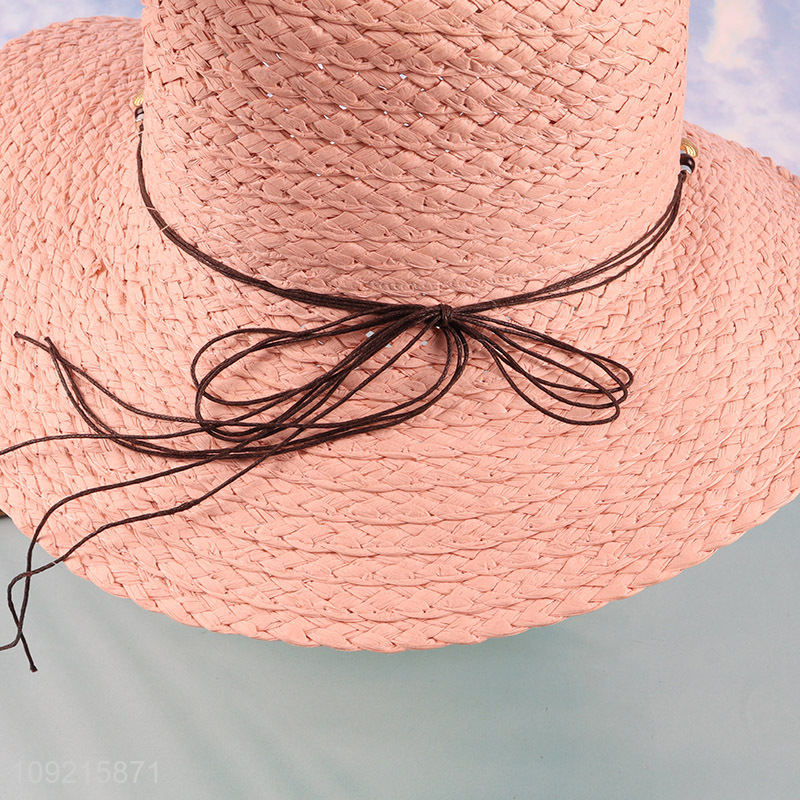 Factory Price Summer Beach Straw Hats Sunhats for Women