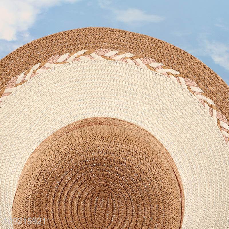 New Arrival Summer Wide Brim Sun Straw Hats for Women