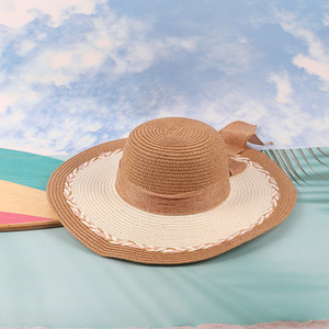 New Arrival Summer Wide Brim Sun Straw Hats for Women