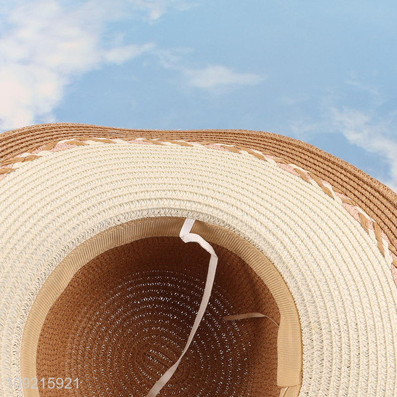 New Arrival Summer Wide Brim Sun Straw Hats for Women
