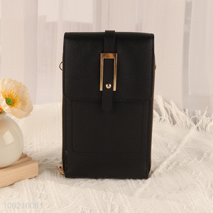Top products simple style black fashion shoulder bag for ladies