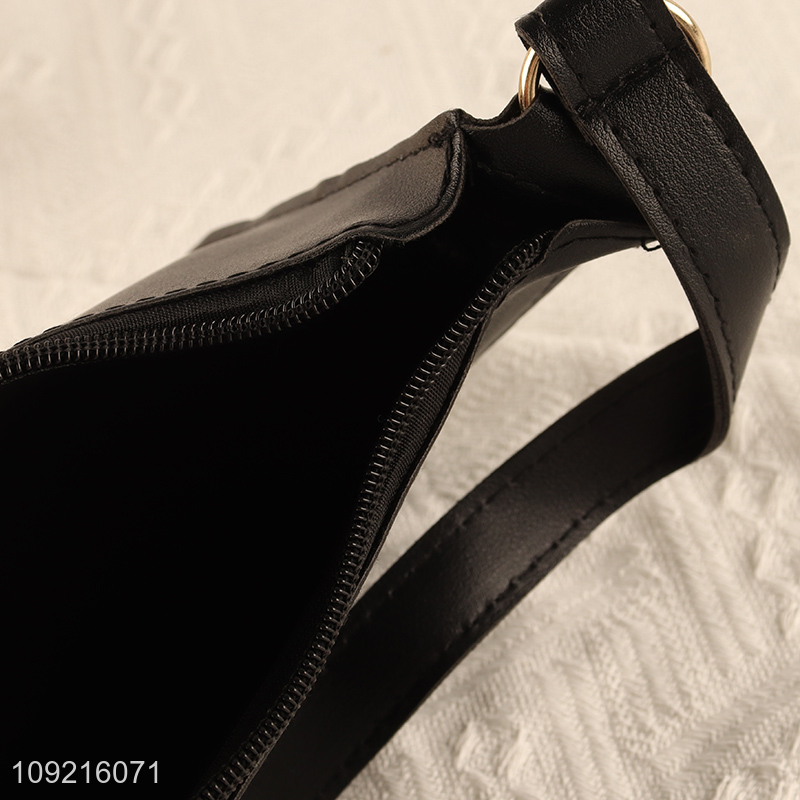 Yiwu market black fashion women shoulder bag handbag for sale