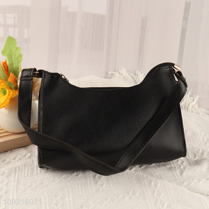 Yiwu market black fashion women shoulder bag handbag for sale