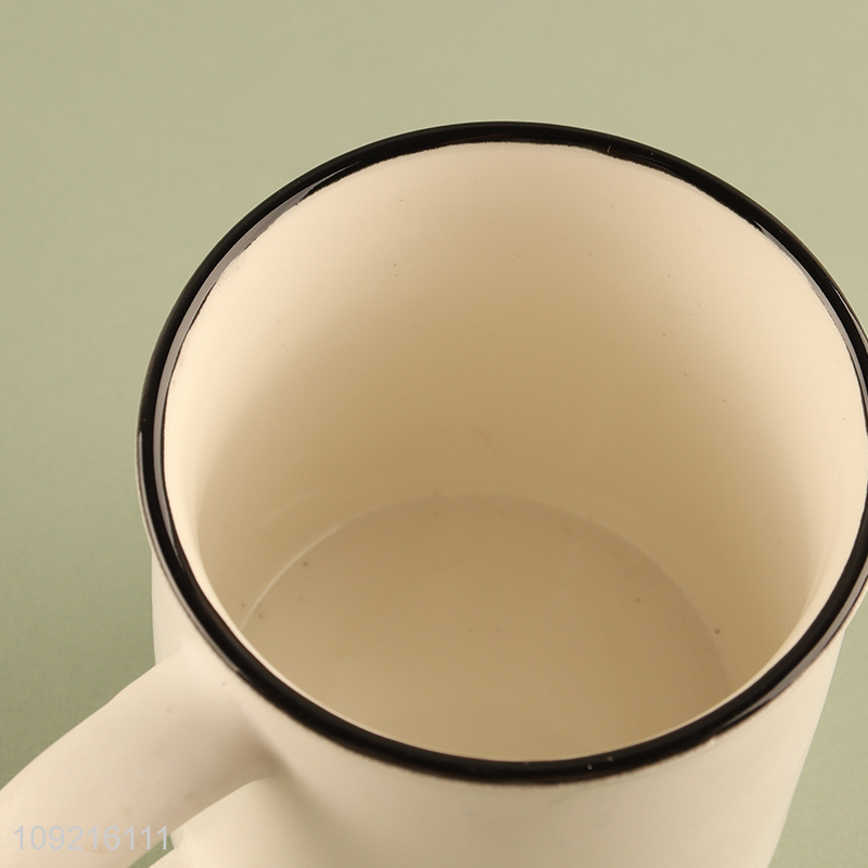 China factory ceramic water cup drinking cup water mug with handle