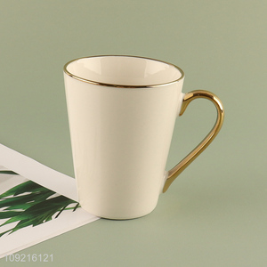 Hot selling home ceramic water cup coffee cup with handle