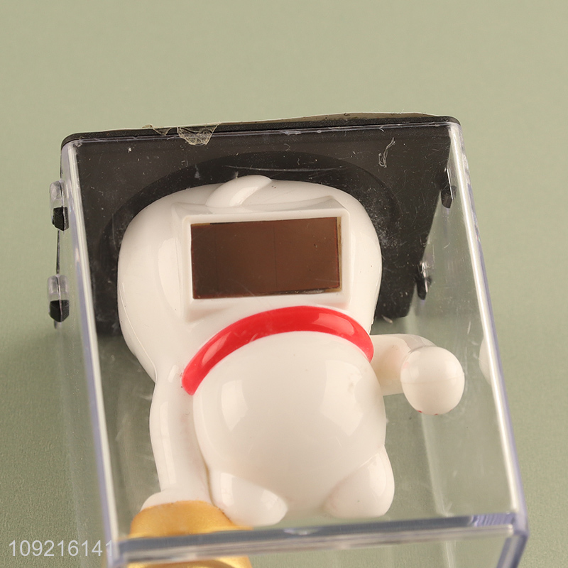 New arrival restaurant decoration solar power waving hand cat lucky cat