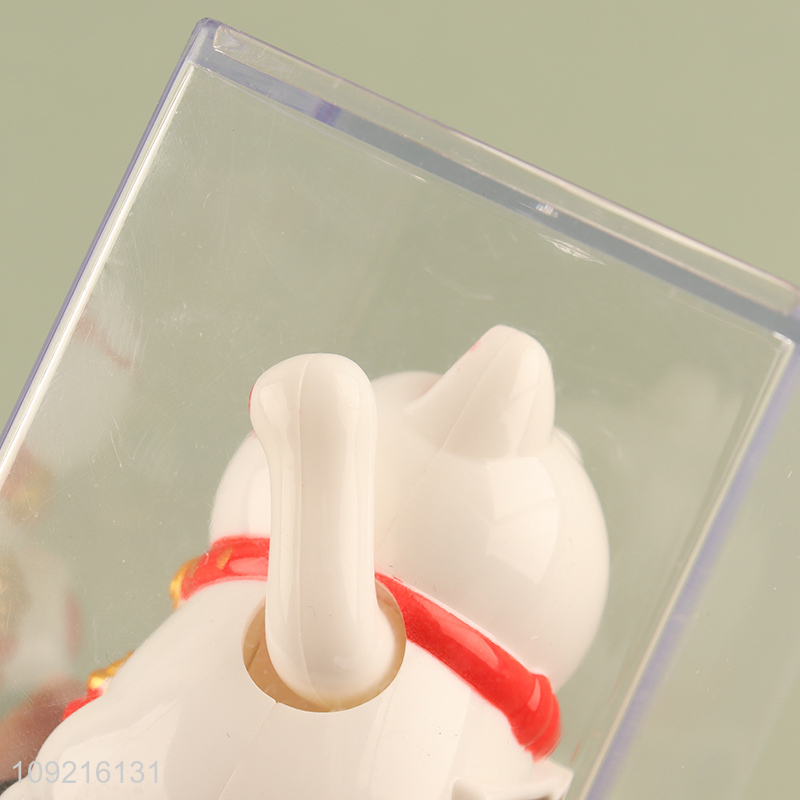 Yiwu market solar power waving hand cat lucky cat for decoration