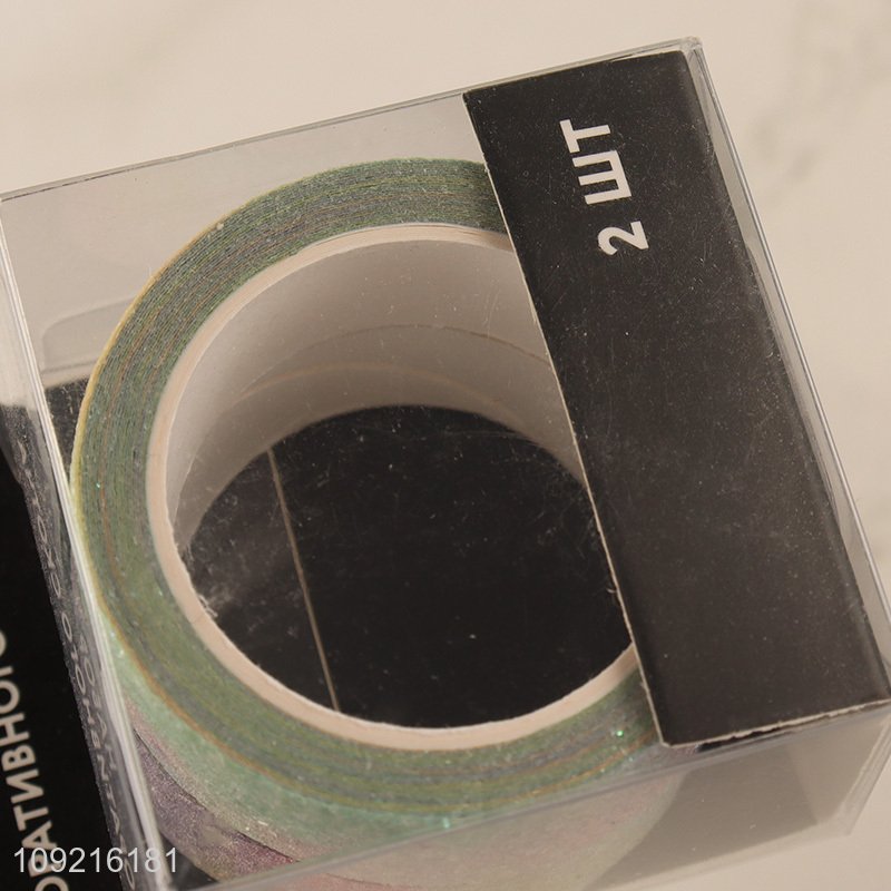 Popular products 2pcs decorative scrapbooking school stationery adhesive tape