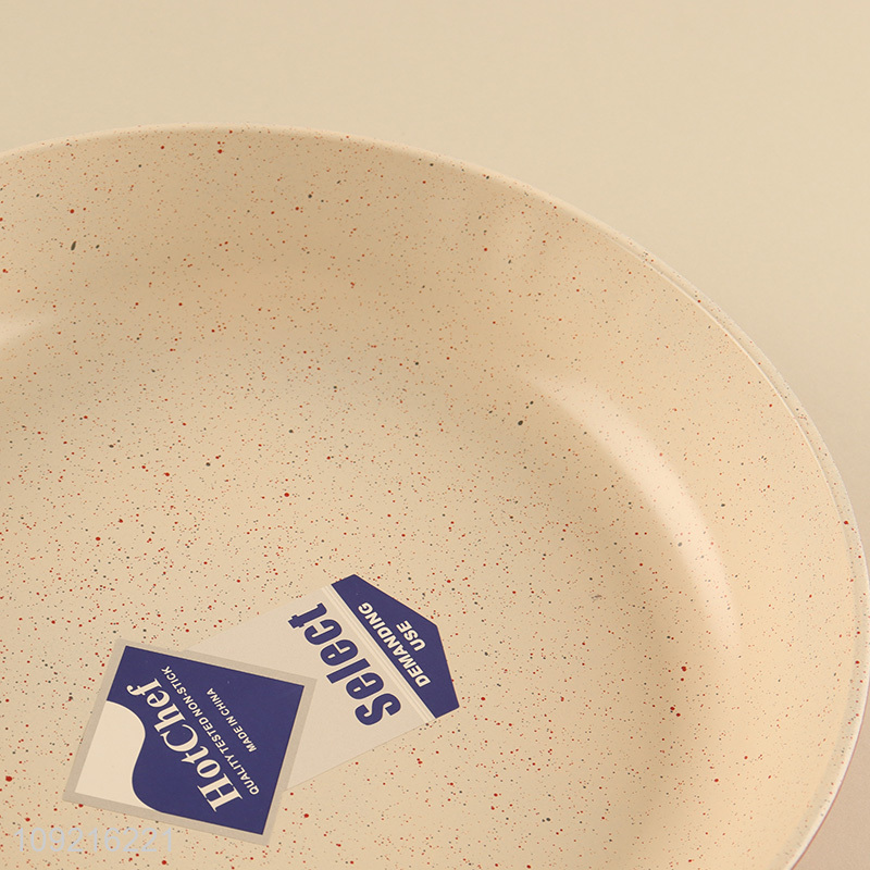 Popular products round 26cm kitchen cookware frying pan with pp handle