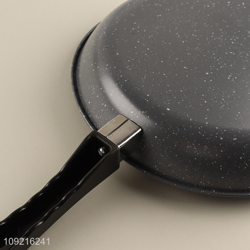 Good selling round 24cm home kitchen cookware frying pan wholesale