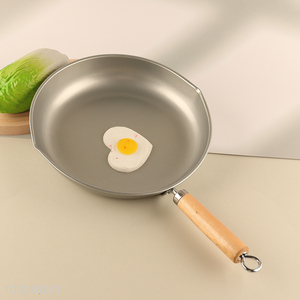 Hot products non-stick 28cm kitchen cookware frying pan with wooden handle