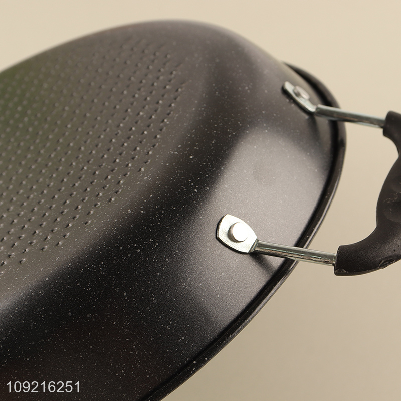 Low price non-stick round 26cm kitchen cookware frying pan with handle