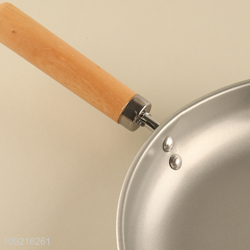 Hot products non-stick 28cm kitchen cookware frying pan with wooden handle