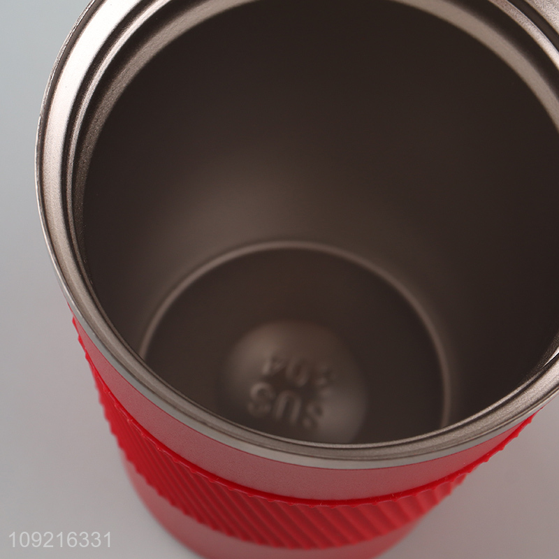 Factory price red 380ml stainless steel insulated vacuum cup for sale