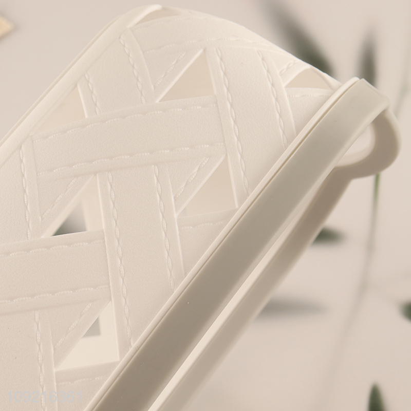 Top selling multicolor pp hollow storage basket with handle