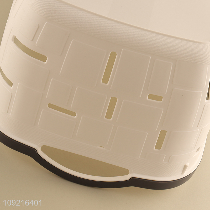 Good selling home pp hollow storage basket with handle