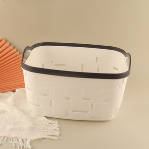 Good selling home pp hollow storage basket with handle